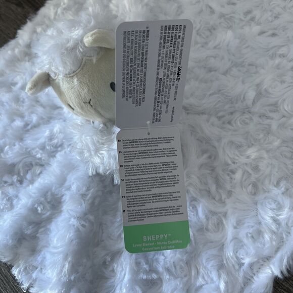 Ingenuity Sheppy Lamb 12" Plush Security Blanket White Green Lovey New NWT - Picture 8 of 8